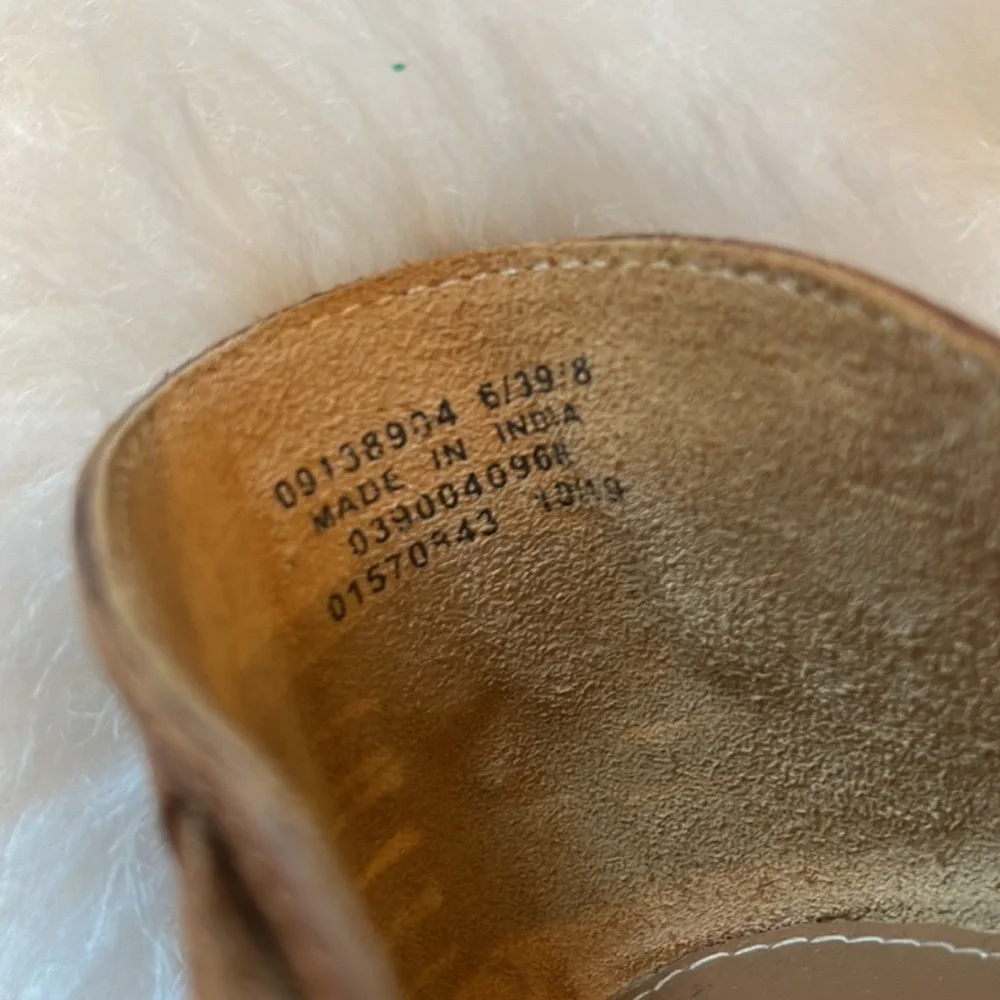 ASOS DESIGN size 8 Tan Florentine Woven Leather Sandals! - Picture 15 of 15